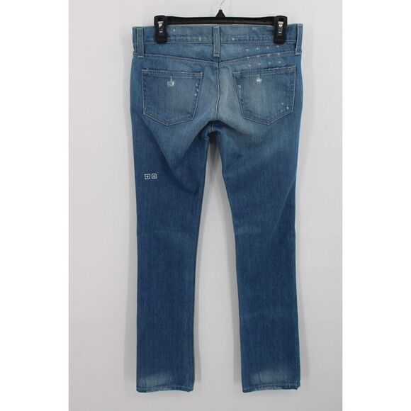 Ksubi Womens Jeans W28 L32.5 Scooter Stretch Mid Indigo Straight Jean NWOT - Picture 4 of 8